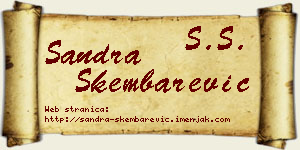 Sandra Škembarević vizit kartica